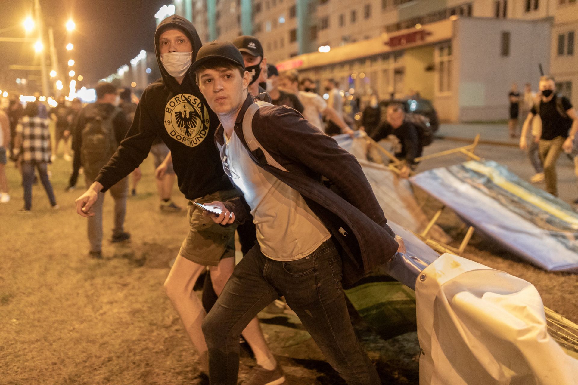 Сторонники белорусской оппозиции протестуют против результатов президентских выборов в Минске - РИА Новости, 1920, 13.08.2020