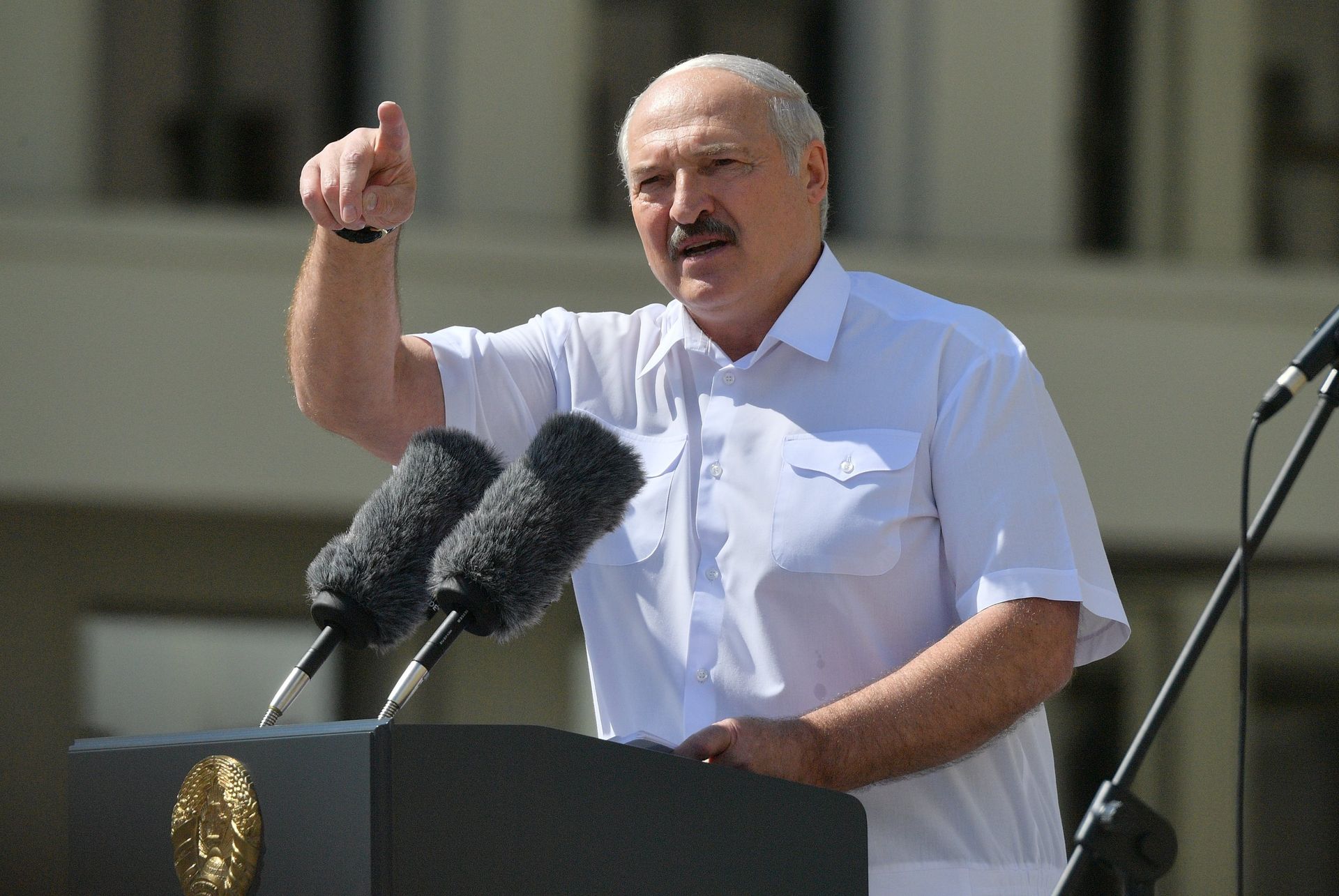 Митинг в поддержку действующего президента Белоруссии А. Лукашенко в Минске - РИА Новости, 1920, 11.09.2020