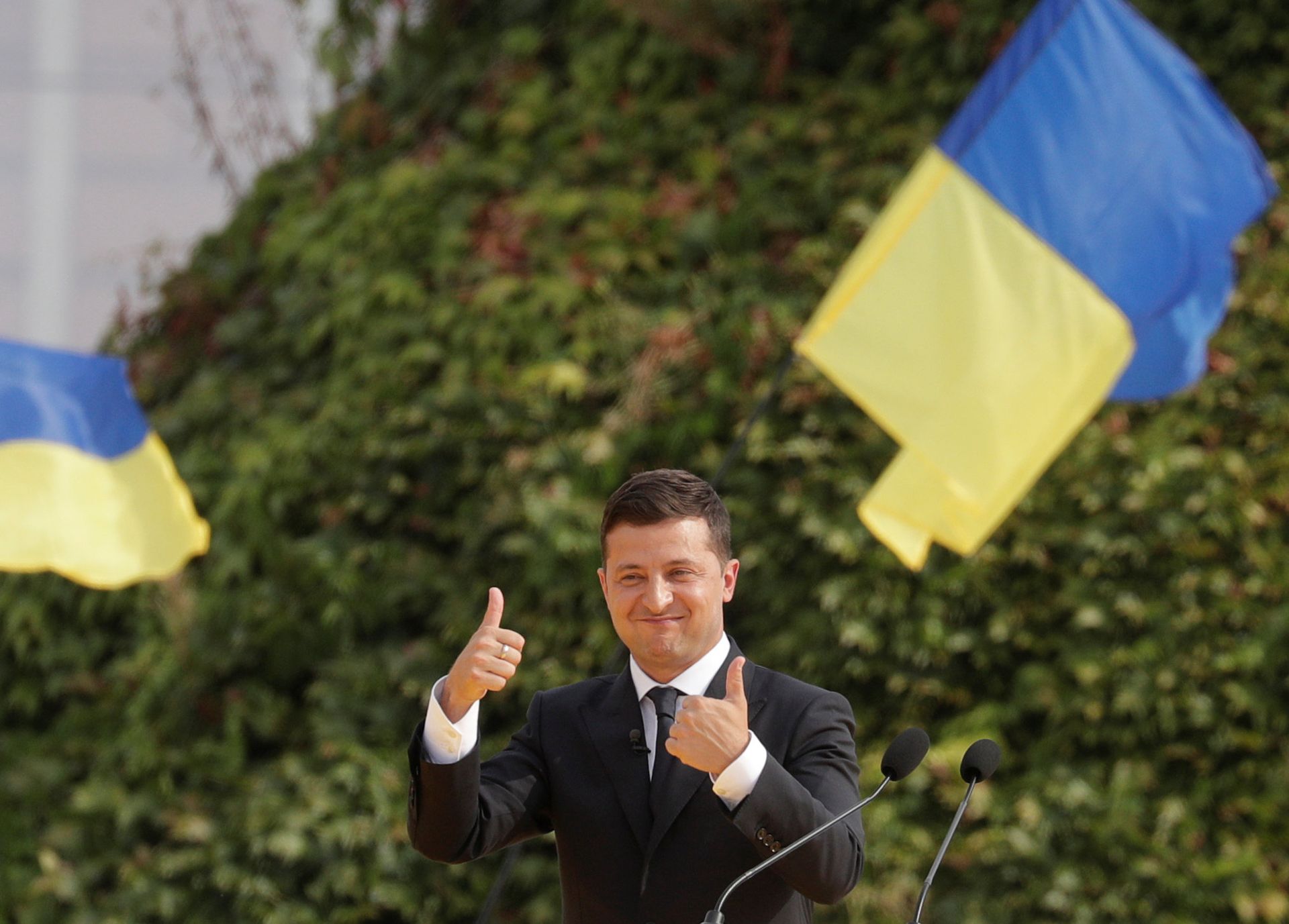 Президент Украины Зеленский принял участие в церемонии празднования Дня Независимости Украины в Киеве - РИА Новости, 1920, 19.09.2020