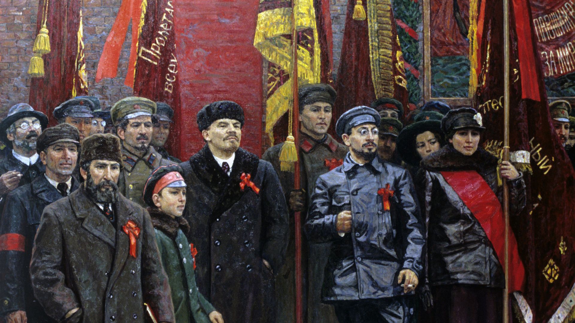Репродукция картины Красная площадь 7 ноября 1918 года - РИА Новости, 1920, 15.09.2020