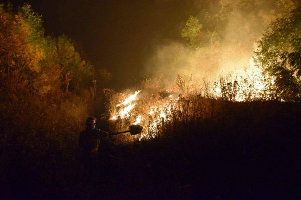 пожар в Луганской области