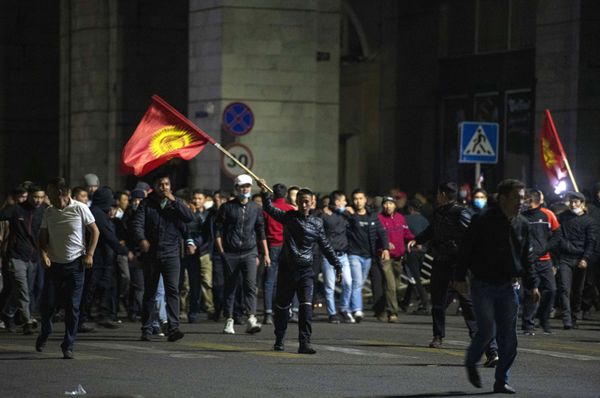 Акция протеста в Бишкеке Акция протеста в Бишкеке