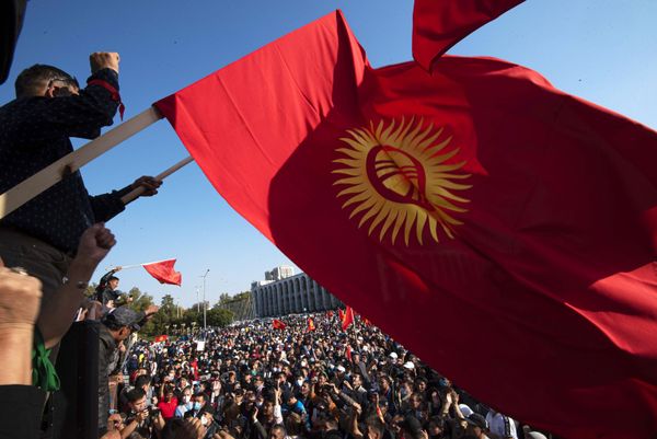 Акция протеста в Бишкеке Акция протеста в Бишкеке