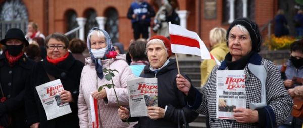 Марш пенсионеров в Минске