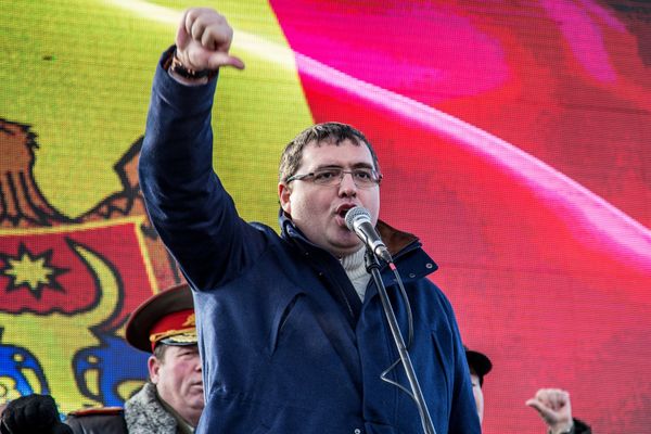 Акция протеста в Молдавии