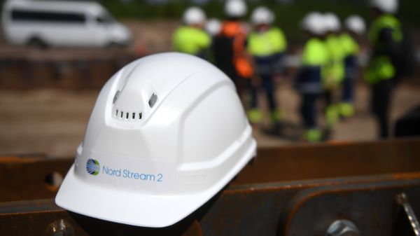 Строительство газопровода Северный поток-2 в Ленинградской области
