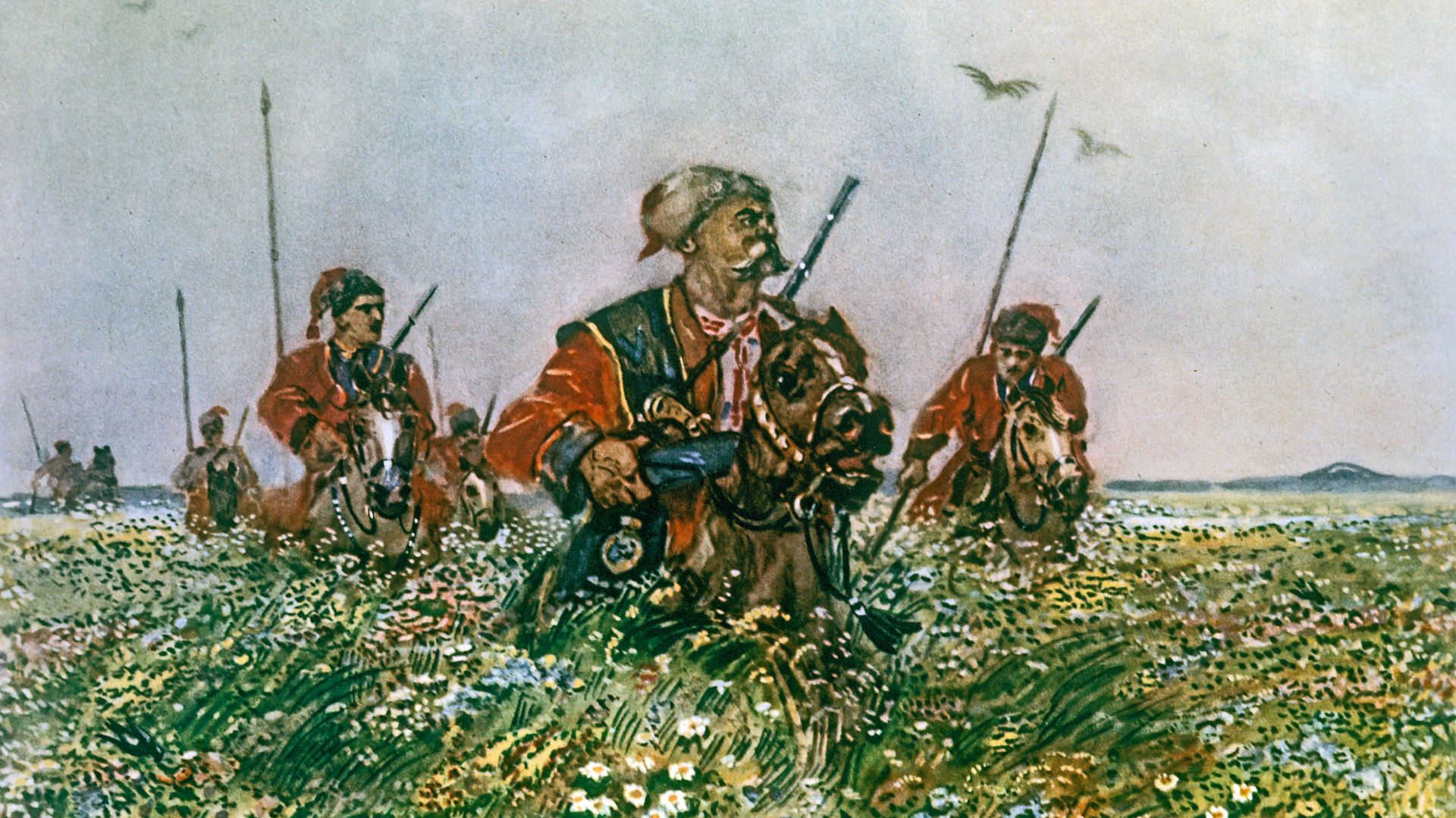 А.М.Герасимов. Иллюстрация к повести Н.В. Гоголя Тарас Бульба. Государственная библиотека им. В.И. Ленина. А.М.Герасимов. Иллюстрация к повести Н.В. Гоголя Тарас Бульба. Государственная библиотека им. В.И. Ленина. - РИА Новости, 1920, 28.12.2020