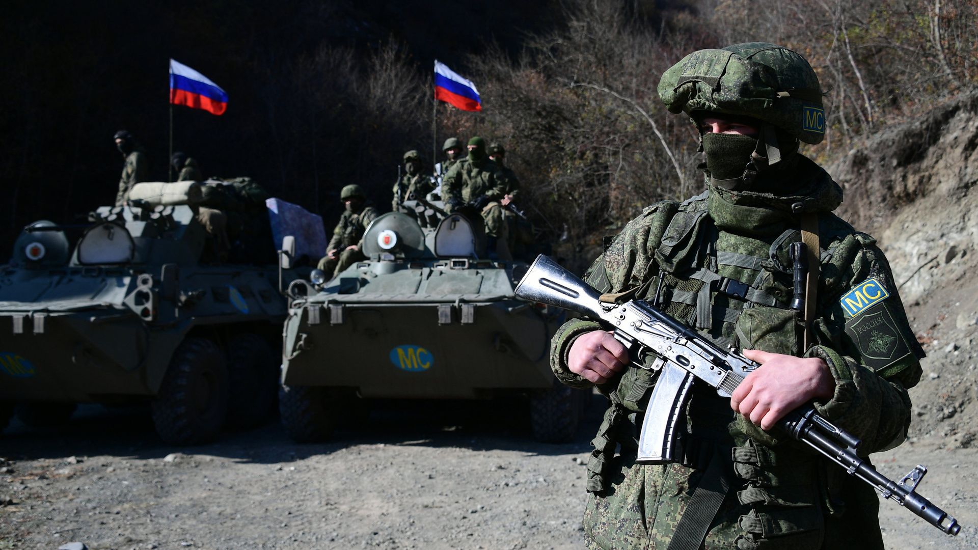 Российские миротворцы в Нагорном Карабахе Российские миротворцы в Нагорном Карабахе - РИА Новости, 1920, 19.12.2020