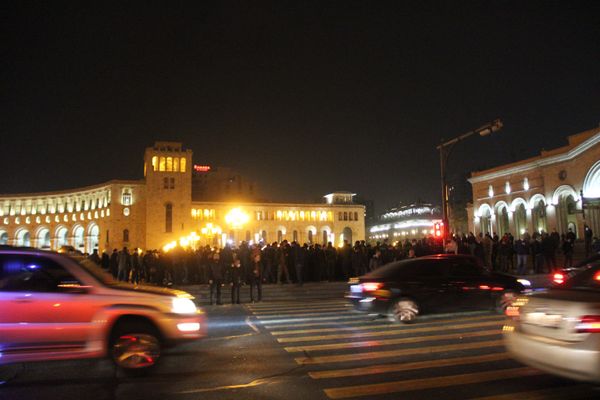 Митинг сторонников Н. Пашиняна в Ереване