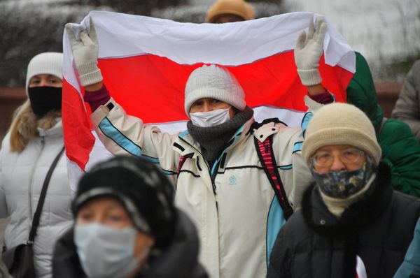 Акция протеста пенсионеров в Минске
