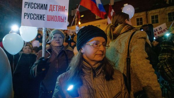 Акция в Риге в защиту образования на русском языке
