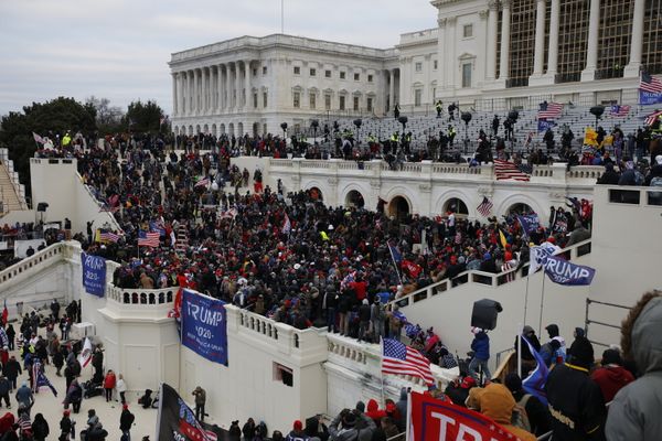 Акция протеста сторонников Д. Трампа в Вашингтоне