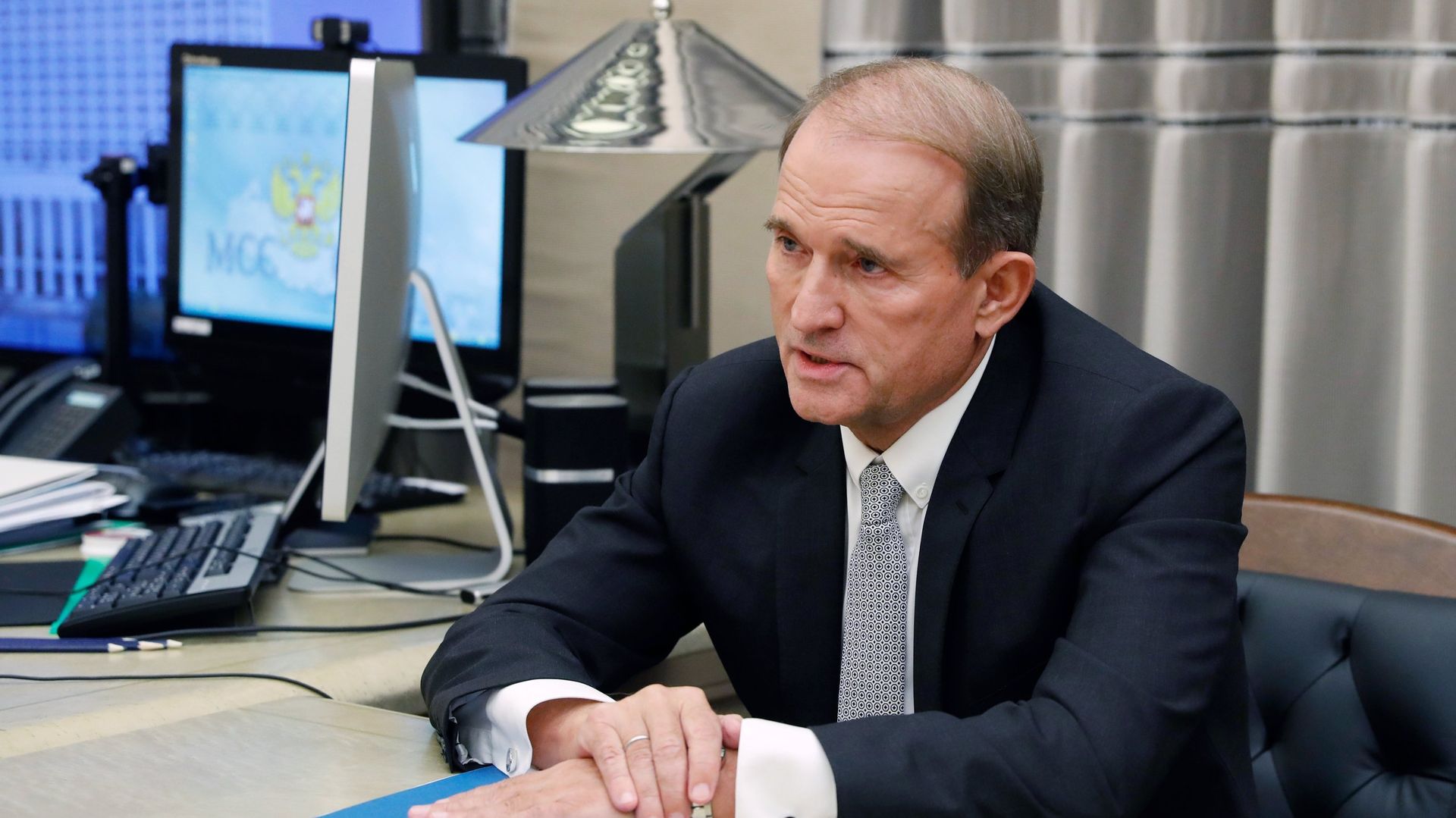 Премьер-министр РФ М. Мишустин встретился с председателем украинской партии В. Медведчуком Премьер-министр РФ М. Мишустин встретился с председателем украинской партии В. Медведчуком - РИА Новости, 1920, 04.02.2021