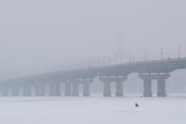 Киев снег