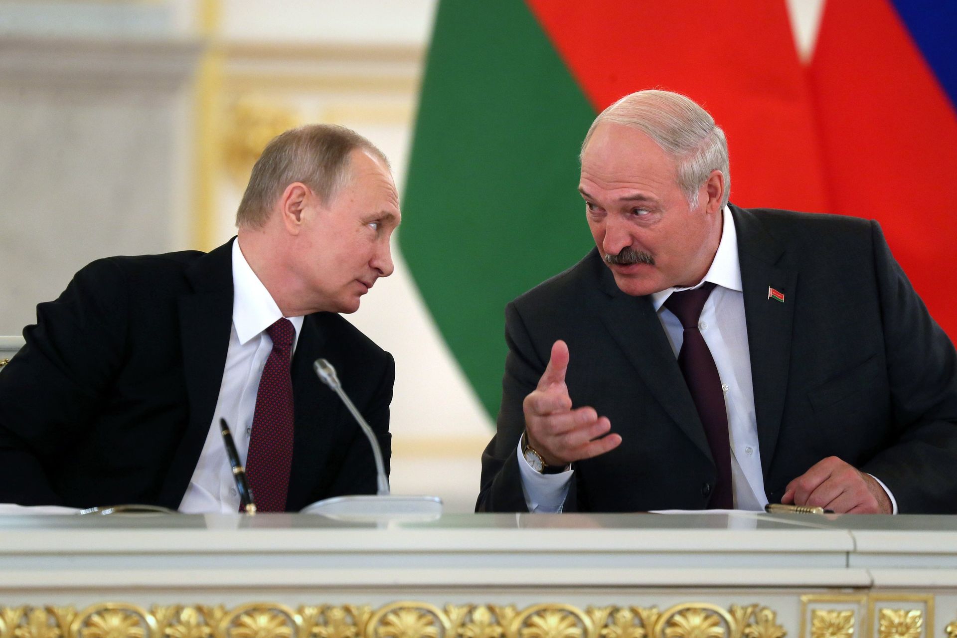 Президенты РФ и Белоруссии В. Путин и А. Лукашенко на заседании ВГС Союзного государства России и Белоруссии - РИА Новости, 1920, 08.04.2021