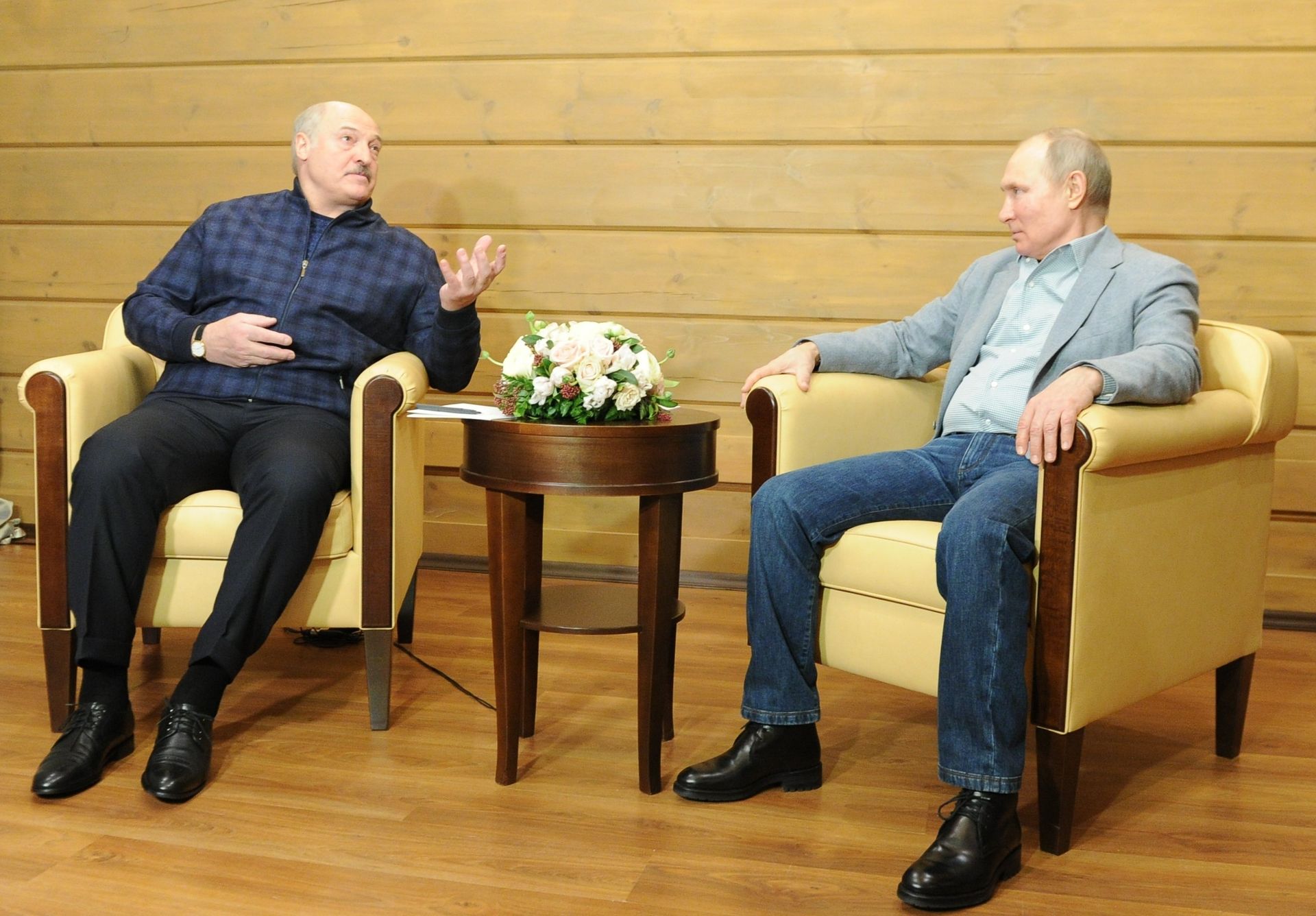 Президент РФ В. Путин встретился с президентом Белоруссии А. Лукашенко - РИА Новости, 1920, 01.03.2021