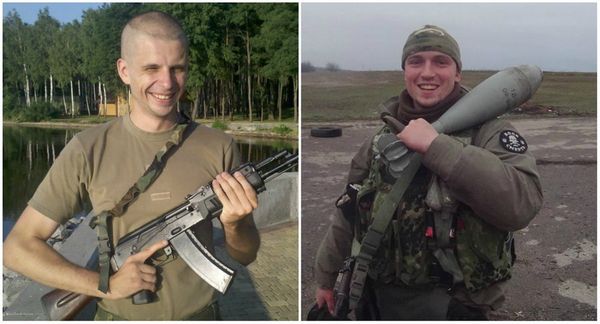 Обвиняемые в умышленном убийстве журналиста националисты Андрей Медведько (слева) и Денис Полищук Обвиняемые в умышленном убийстве журналиста националисты Андрей Медведько (слева) и Денис Полищук