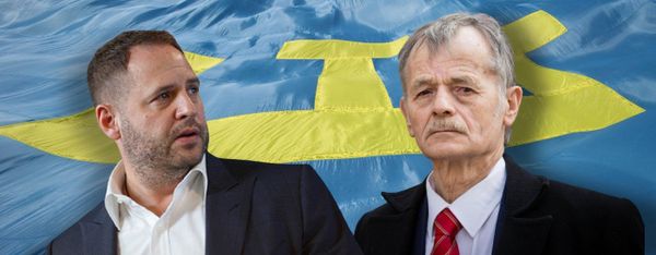 Коллаж Андрей Ермак Мустафа Джемилев