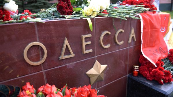 Акции в память о погибших при пожаре в одесском Доме профсоюзов в Москве