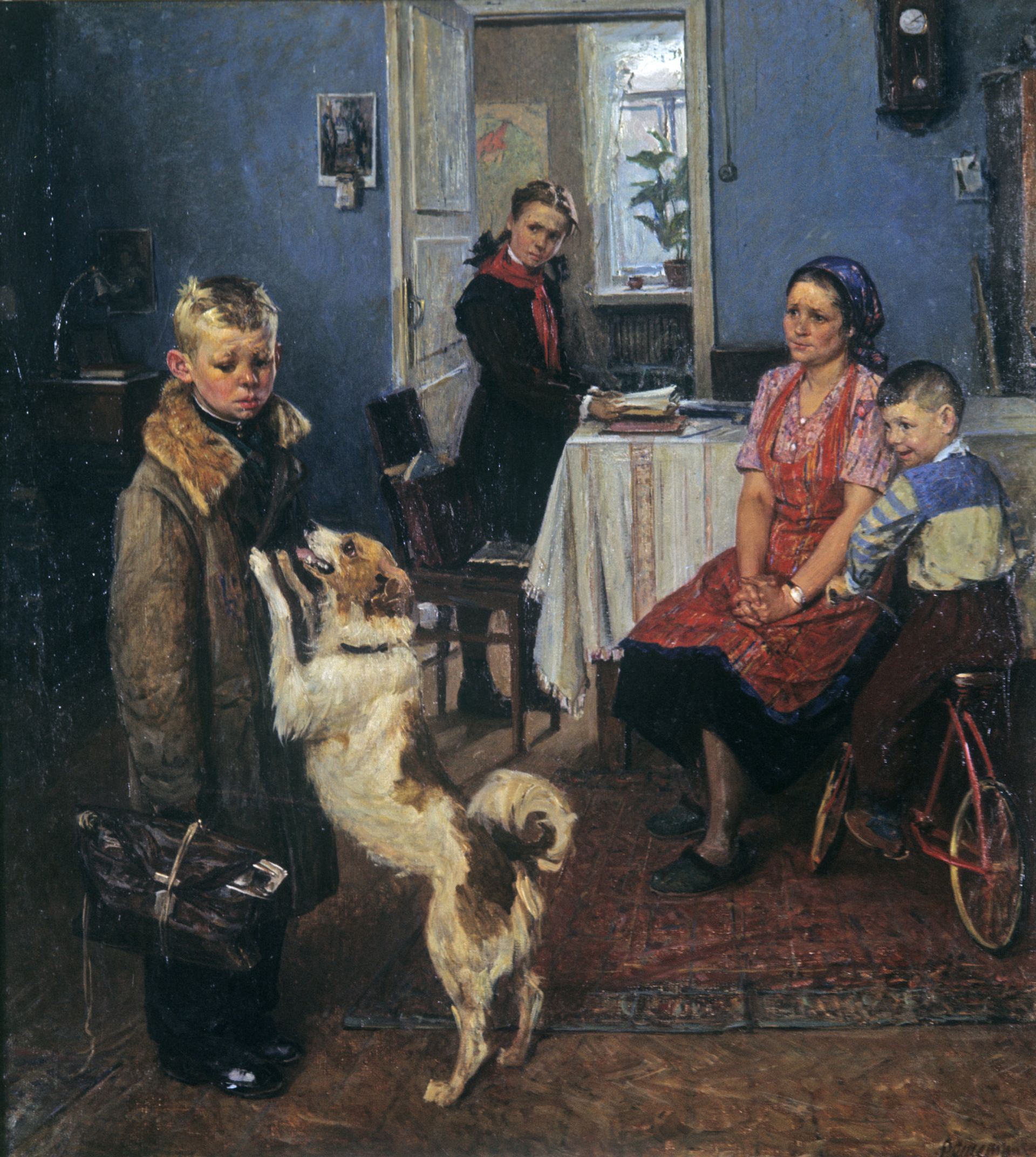 Фёдор Решетников Опять двойка, 1952 год, ГТГ Фёдор Решетников Опять двойка, 1952 год, ГТГ - РИА Новости, 1920, 13.07.2022