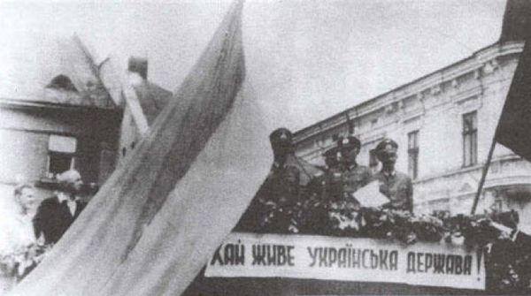 бандеровская часть ОУН* провозгласила создание «Украинской Державы», призванной «тесно сотрудничать с Национал-Социалистической Великой Германией»
