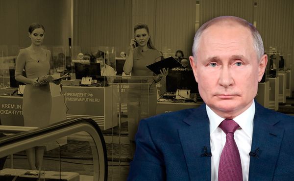 Путин прямая линия 2021 коллаж