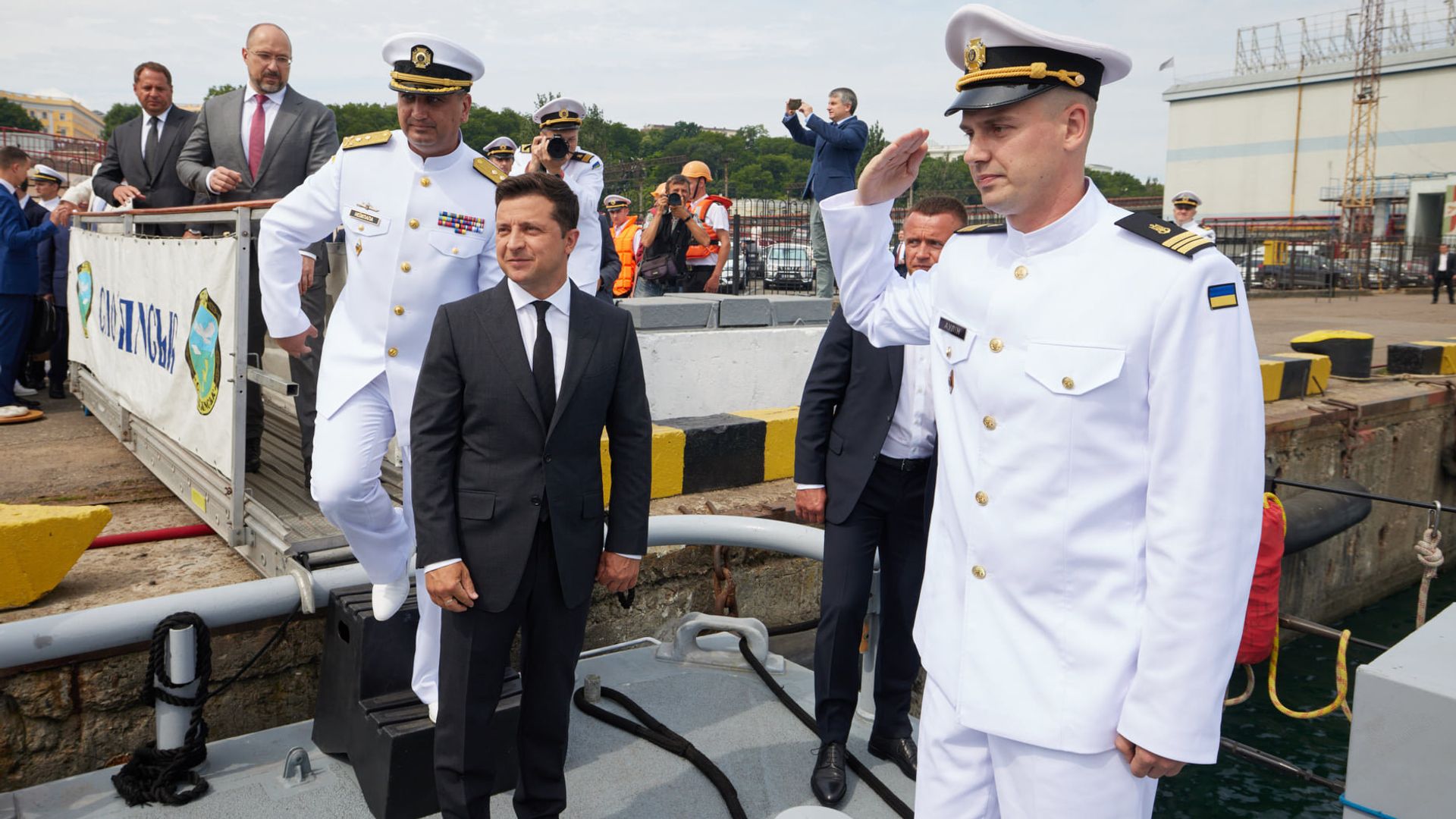 Президент Украины Владимир Зеленский в Одесской области День ВМС - РИА Новости, 1920, 22.04.2026