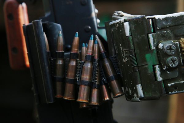 Бойцы Народной милиции ДНР на линии соприкосновения