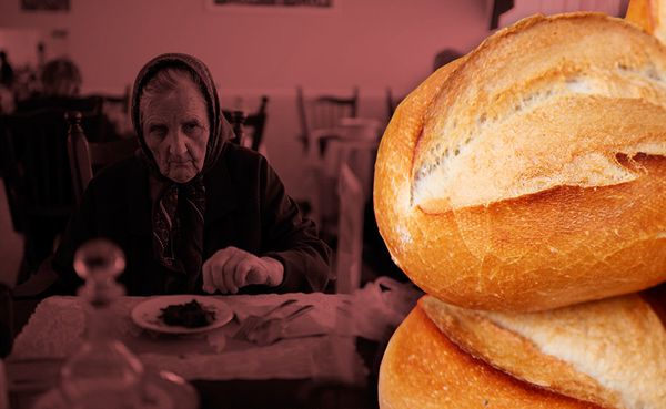 Хлеб еда пенсионер коллаж Хлеб еда пенсионер коллаж