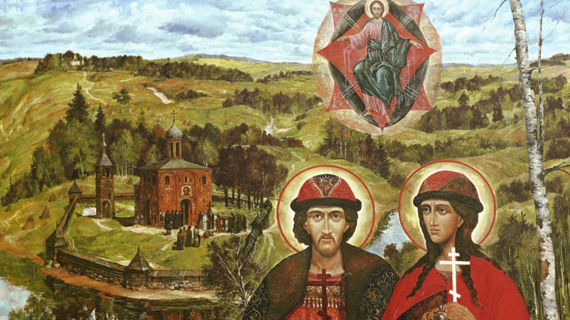 Икона Святые Борис и Глеб Икона Святые Борис и Глеб - РИА Новости, 1920, 06.08.2021