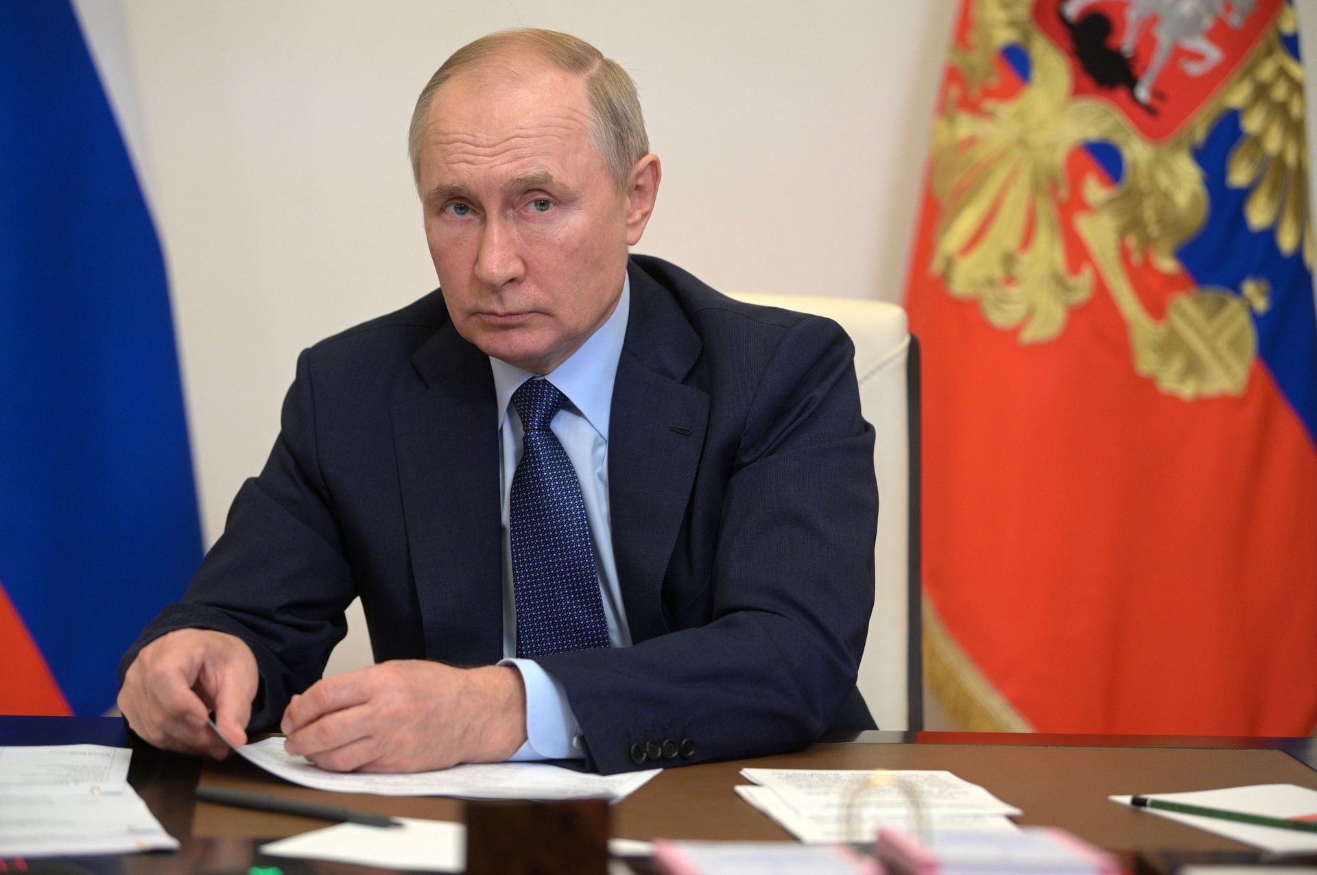 Президент РФ В. Путин провел совещание с членами правительства РФ - РИА Новости, 1920, 13.12.2021