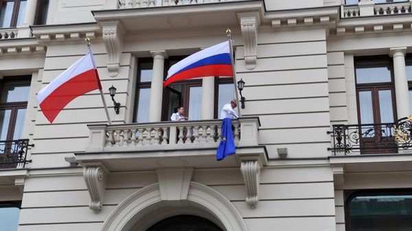 Прилет сборной России по футболу в Варшаву