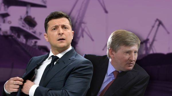 коллаж Зеленский Ахметов