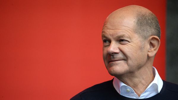 Предвыборные митинги кандидата в канцлеры ФРГ от партии SPD О. Шольца