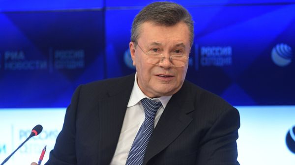 Пресс-конференция экс-президента Украины В. Януковича