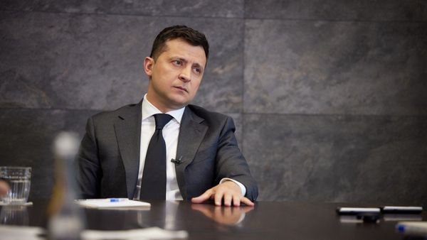Владимир Зеленский в совместном интервью иностранным СМИ 14 июня 2021 года Владимир Зеленский в совместном интервью иностранным СМИ 14 июня 2021 года