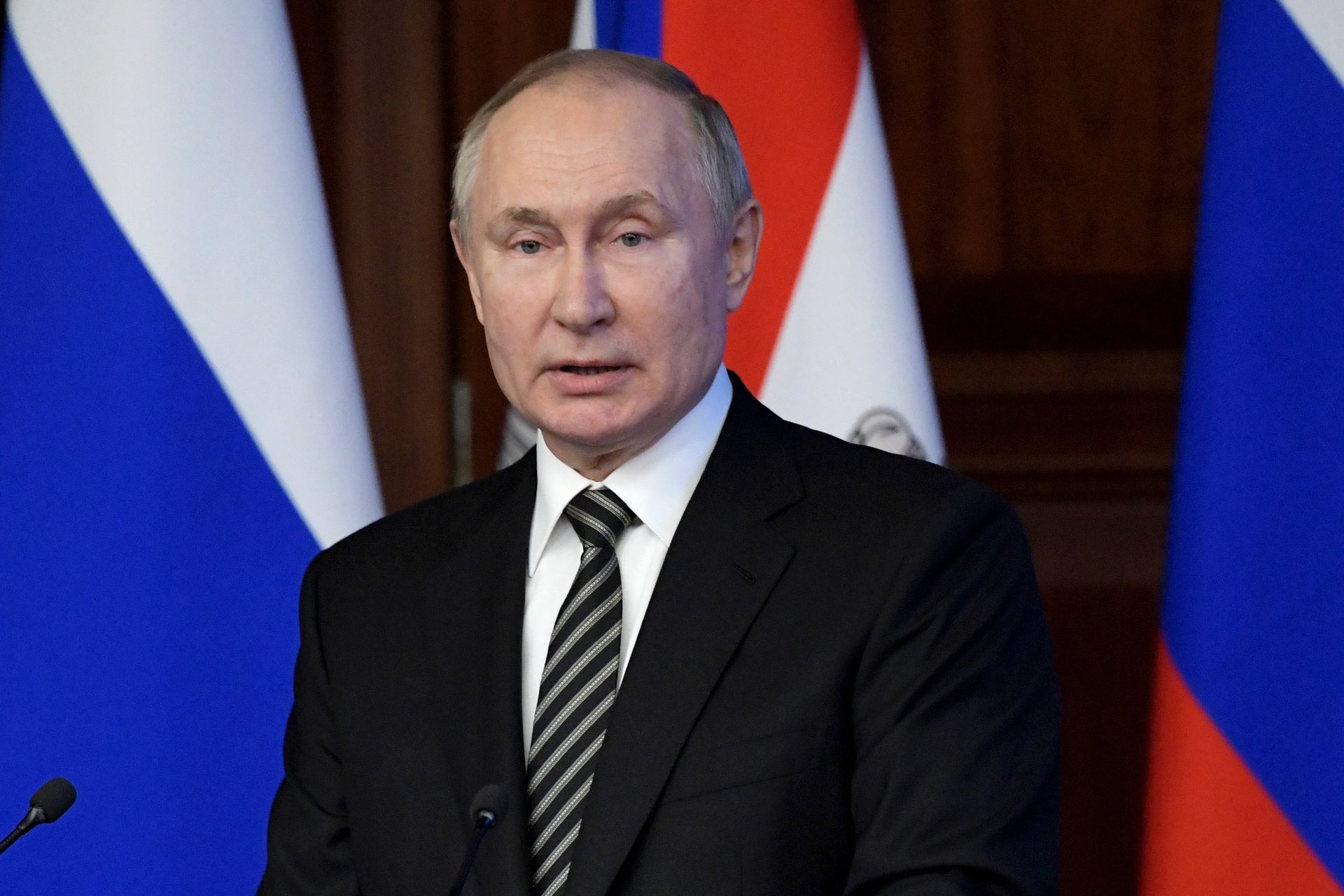 Президент РФ В. Путин провел расширенное заседание коллегии Минобороны РФ - РИА Новости, 1920, 23.12.2021
