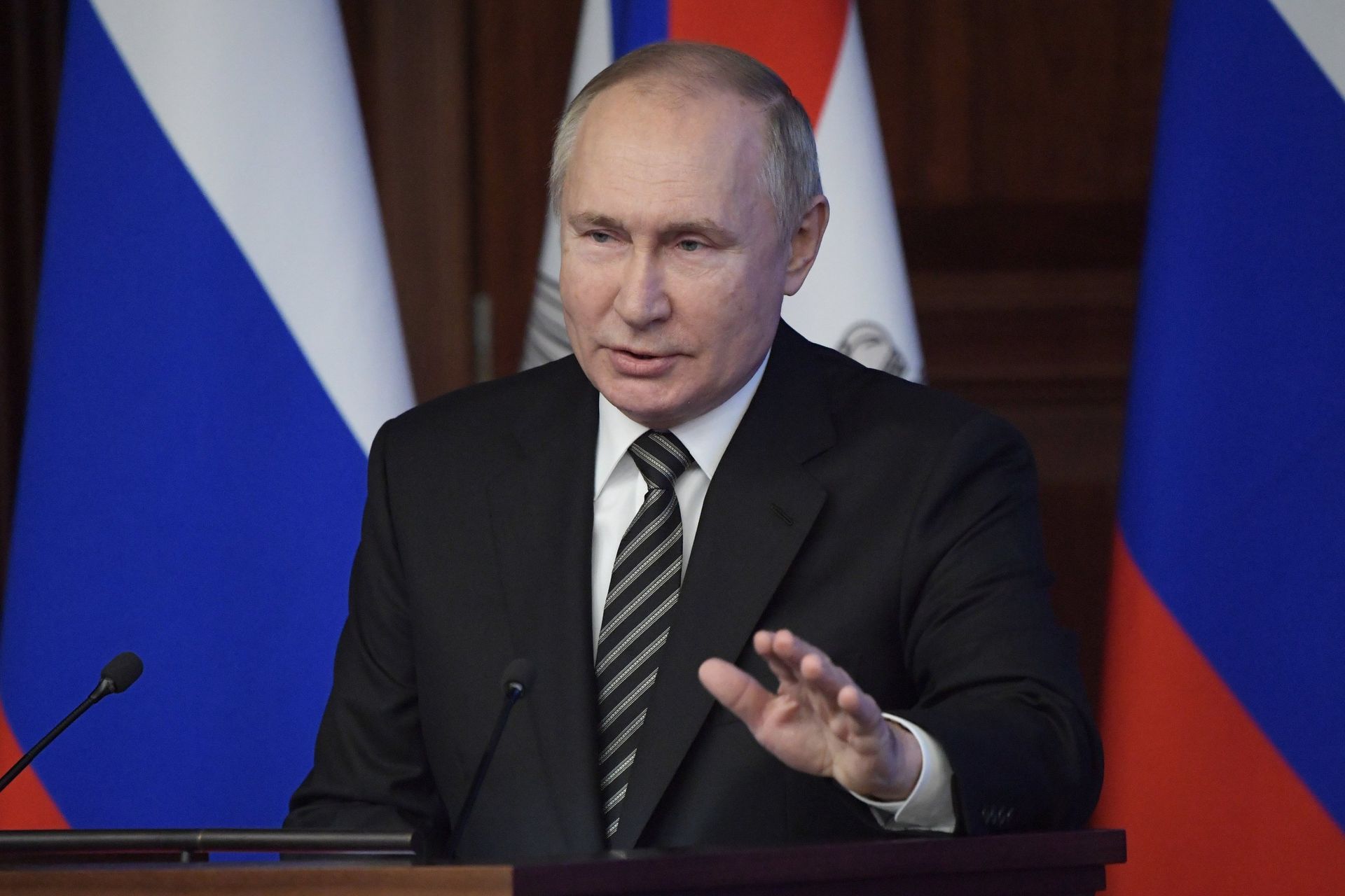 Президент РФ В. Путин провел расширенное заседание коллегии Минобороны РФ - РИА Новости, 1920, 23.12.2021