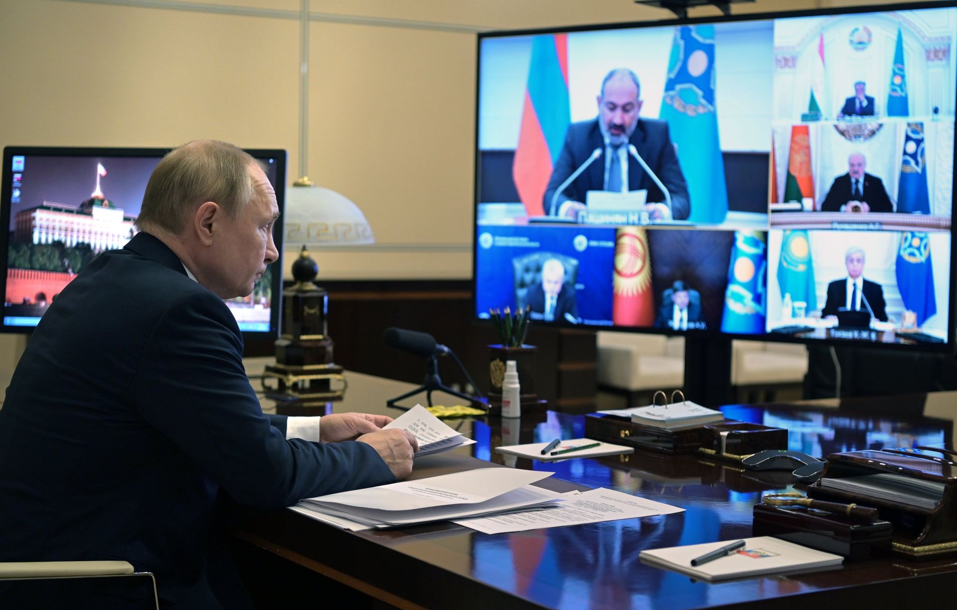 Президент РФ В. Путин принял участие во внеочередном заседании Совета коллективной безопасности ОДКБ - РИА Новости, 1920, 10.01.2022