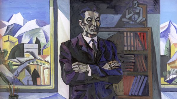 Репродукция картины Портрет Ануара Алимжанова. Художник Салихитдин Айтбаев.