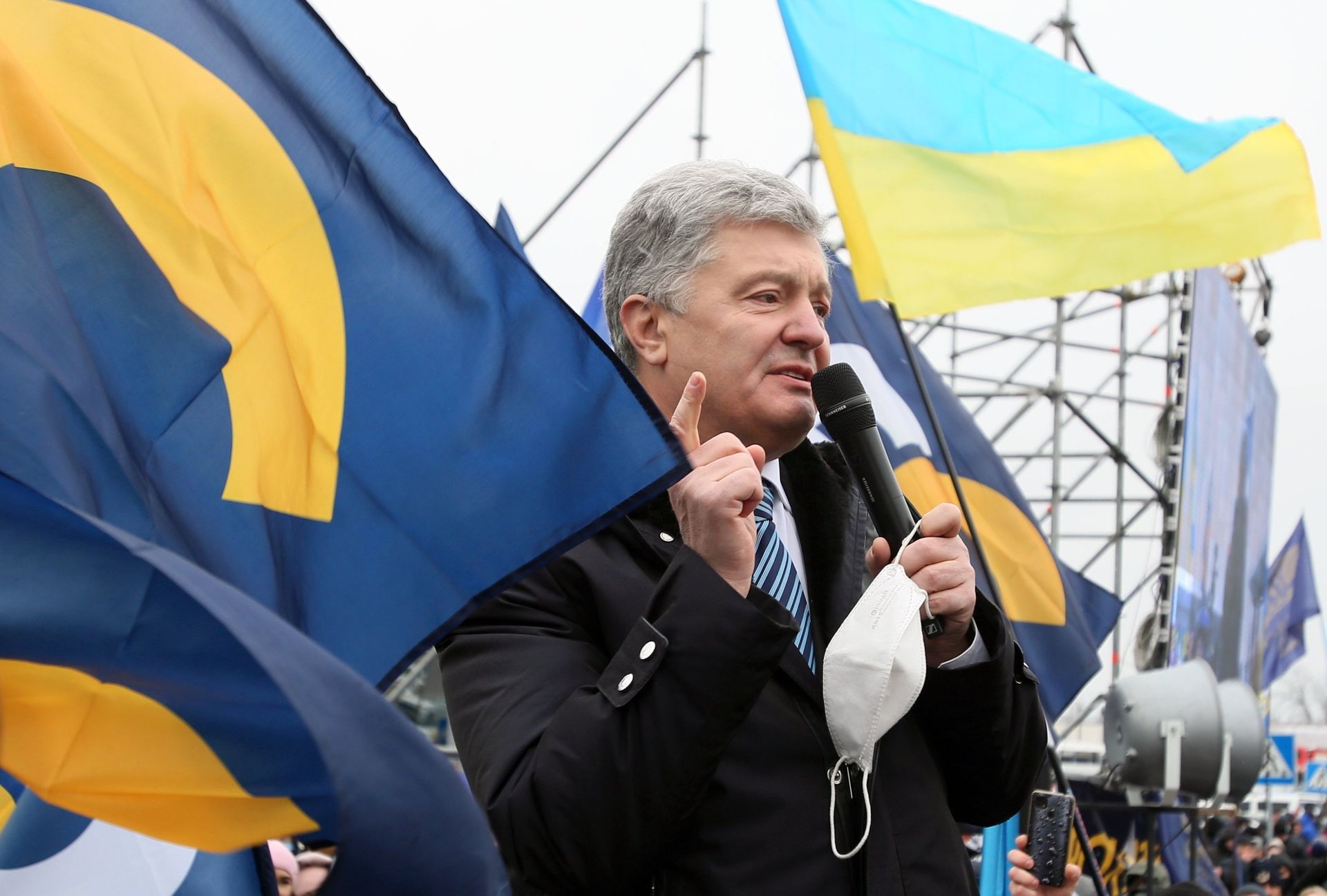Бывший президент Украины П. Порошенко  прибыл в Киев - РИА Новости, 1920, 18.01.2022