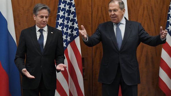 Встреча главы МИД  С. Лаврова с госсекретарем США Э. Блинкеном в Женеве