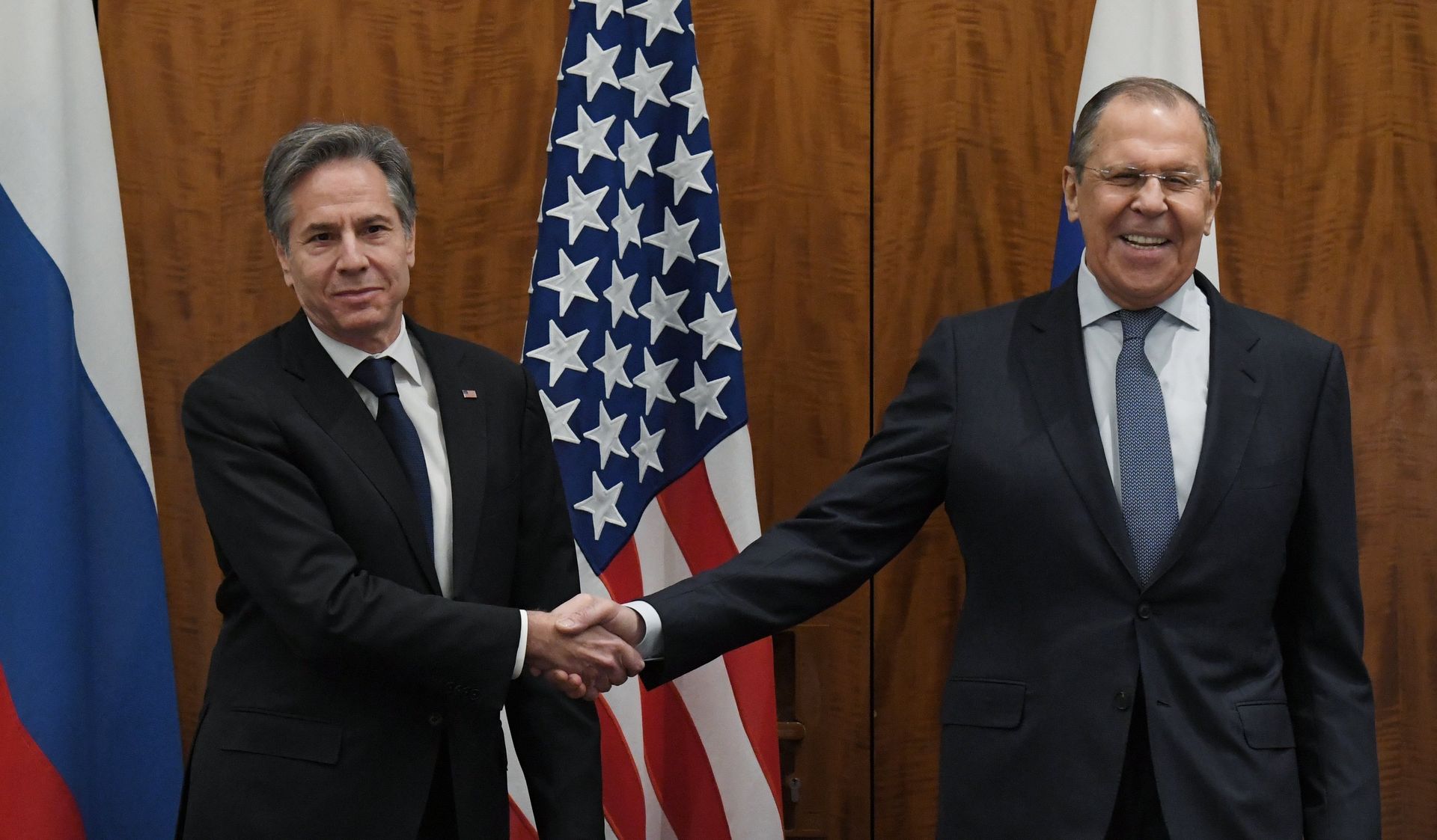 Встреча главы МИД  С. Лаврова с госсекретарем США Э. Блинкеном в Женеве - РИА Новости, 1920, 21.01.2022