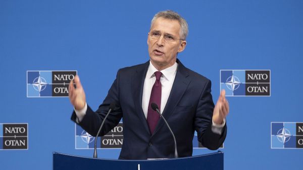 Пресс-конференция генерального секретаря НАТО Йенса Столтенберга 