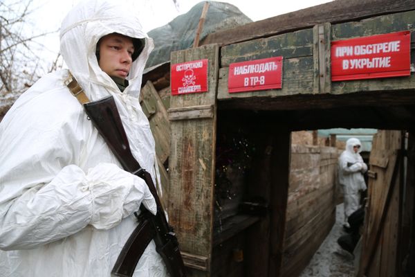 Обстановка на передовой под Докучаевском