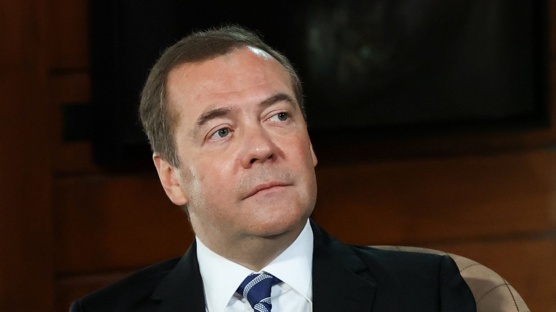 Заместитель председателя Совбеза РФ Д. Медведев дал интервью российским СМИ Заместитель председателя Совбеза РФ Д. Медведев дал интервью российским СМИ - РИА Новости, 1920, 18.03.2022