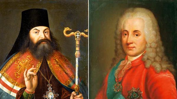 Портрет князя Дмитрия Михайловича Голицына (1665 — 1737) архиепископ Феофан (Прокопович)