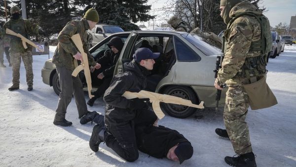 Украина отряд терробороны учения