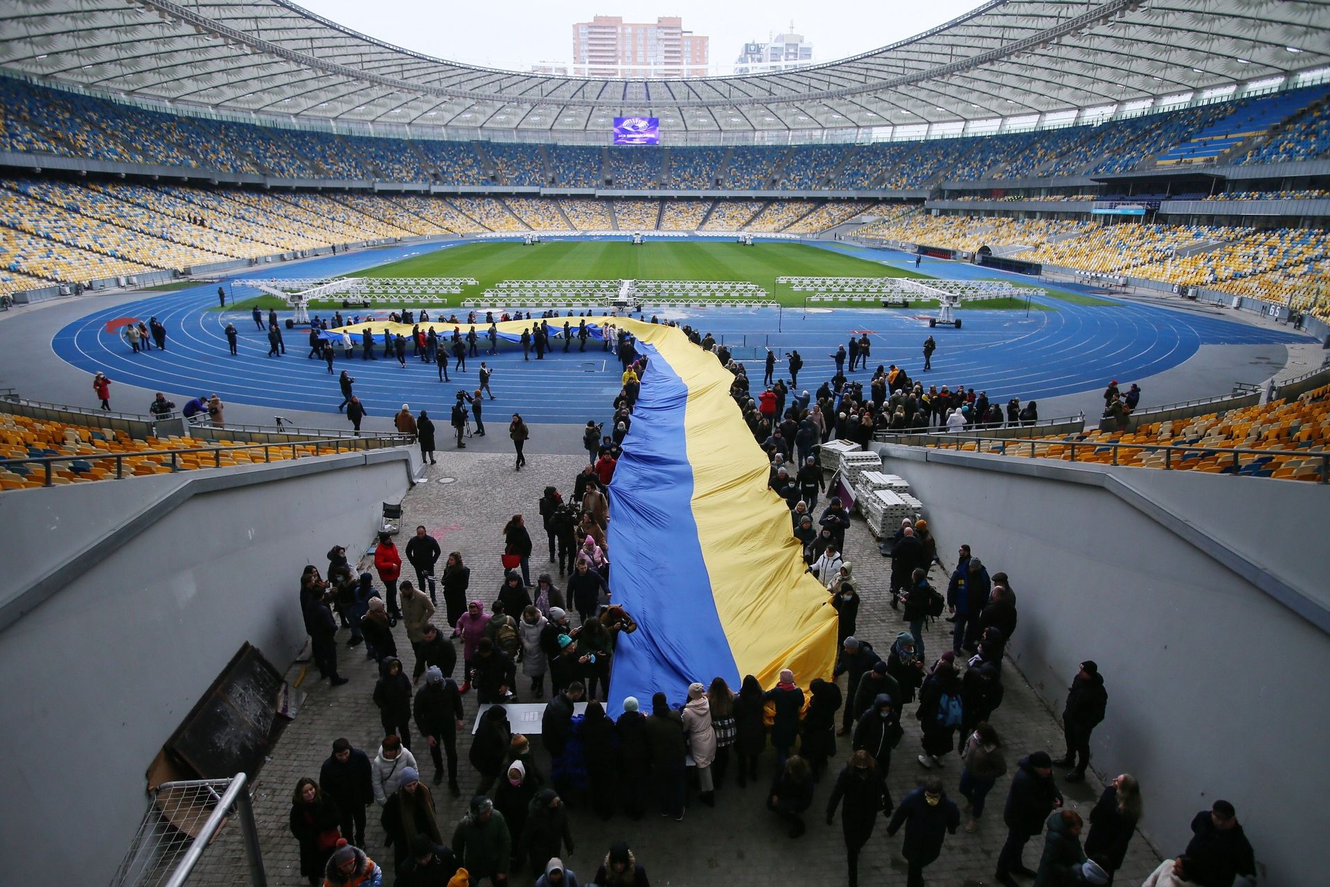 Президент Украины В. Зеленский объявил 16 февраля Днем единения - РИА Новости, 1920, 17.02.2022
