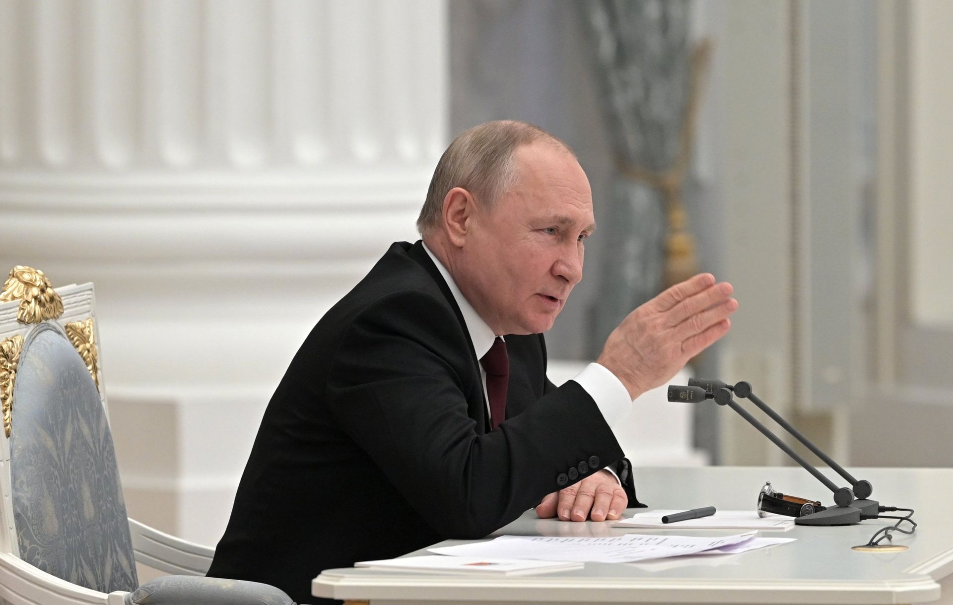 Президент РФ В. Путин провел заседание Совбеза РФ - РИА Новости, 1920, 12.04.2022